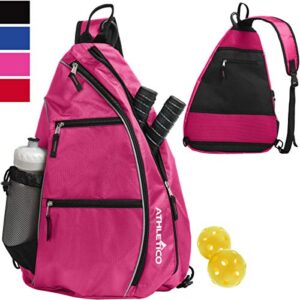 Athletico Sling Bag - Crossbody Backpack for Pickleball, Tennis, Racketball, and Travel for Men and Women